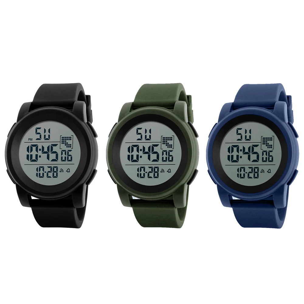 Модные для мужчин multi светодио дный винтажные часы Дата сигнализации Спорт Армия