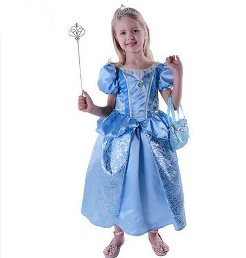 high quality Cinderella costume children costumes for girls cospaly birthday party dress princess evening fairy | Тематическая