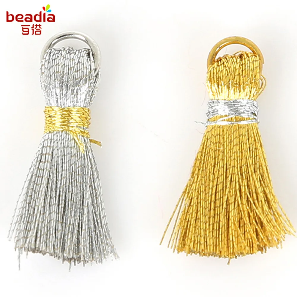 Серьги кисточки Сделай Сам браслет с полиэфирной нитью кисточка 20 мм + 5 круг