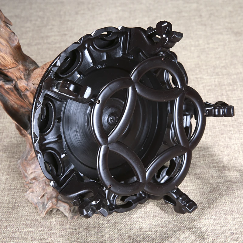 

12-42cm Diameter Super hard environmental protection plastic Base Stone Pot Flower Vase Aquarium Wine Rack Base