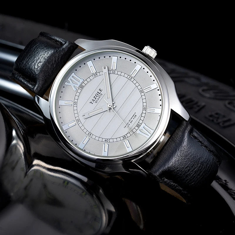 Часы reloj 2020 Yazole мужские наручные Модные деловые дизайнерские подарки для