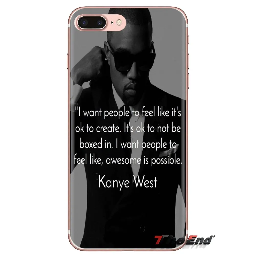 Мягкий чехол-сумка Kanye Omari West quote USA Music Star для Xiaomi Mi4 Mi5 Mi5S Mi6 Mi A1 A2 5X 6X 8 9 Lite SE Pro Max Mix 2 3 2S