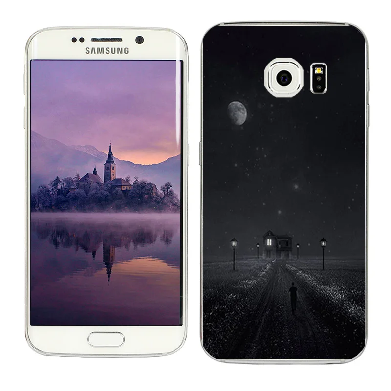 For Coque Samsung S6 Edge Case Soft TPU Back Beans Painted Cover for Galaxy edge Silicone G925 Matte Capa | Мобильные телефоны и