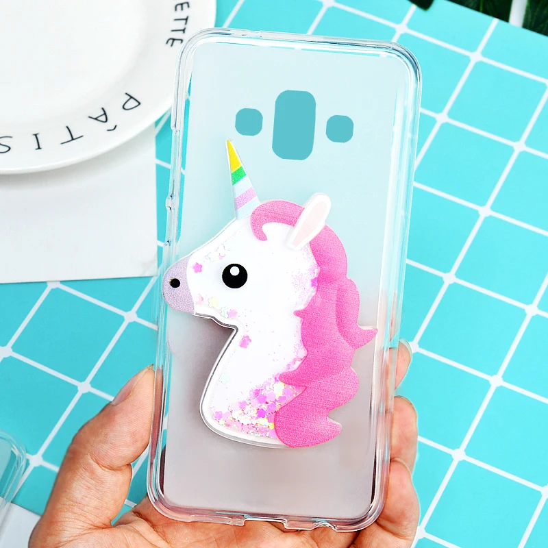 Чехол для samsung Galaxy J7 Duo силиконовый чехол Чехлы 2018 J720 сумки жидкость зыбучие пески