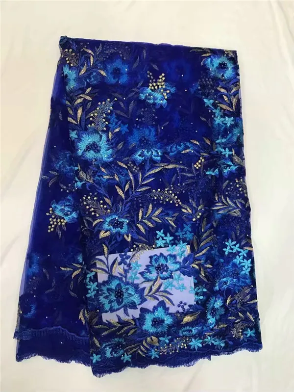 Африканский Кружево Ткань 2018 высокое качество Свадебные с Бусины вышивка тюль