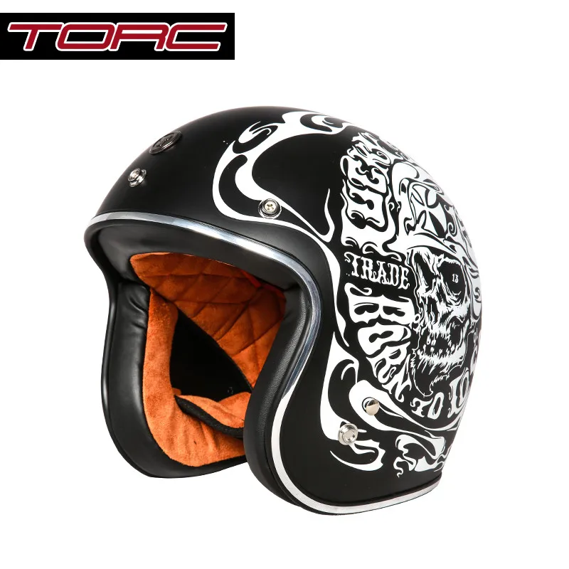 Model 6 Винтажный moto rcycle шлем TORC T50 открытый шлем DOT одобренный полушлем Ретро Мото шлем capacete moto ciclistas capacete - Цвет: Model 6