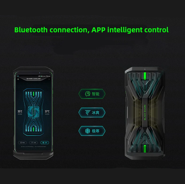 Xiaomi Black Shark 2 Чехол охлаждающий зажим для задней панели очень холодный чип супер охлаждающий вентилятор 700 мАч батарея подходит только для черной акулы 2