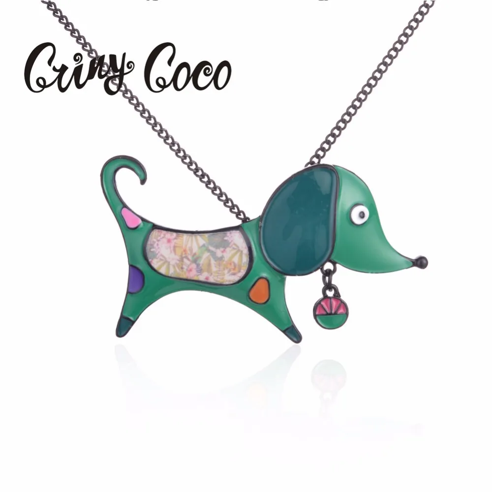 Ожерелье с мультяшным щенком для женщин и девочек рождественский подарок
