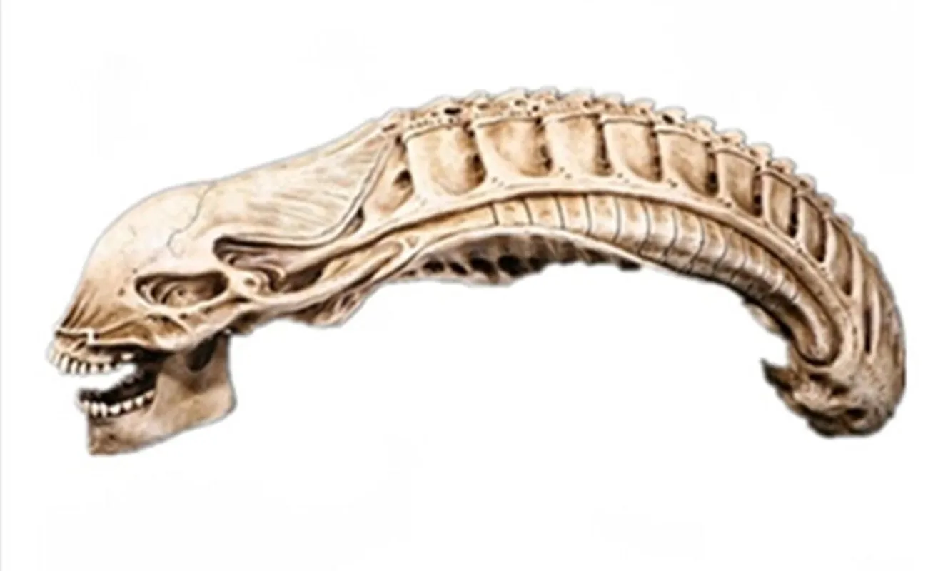 Хит огромный 45 см каменная статуя из смолы AVP Predator VS Alien Skull скелетная фигура