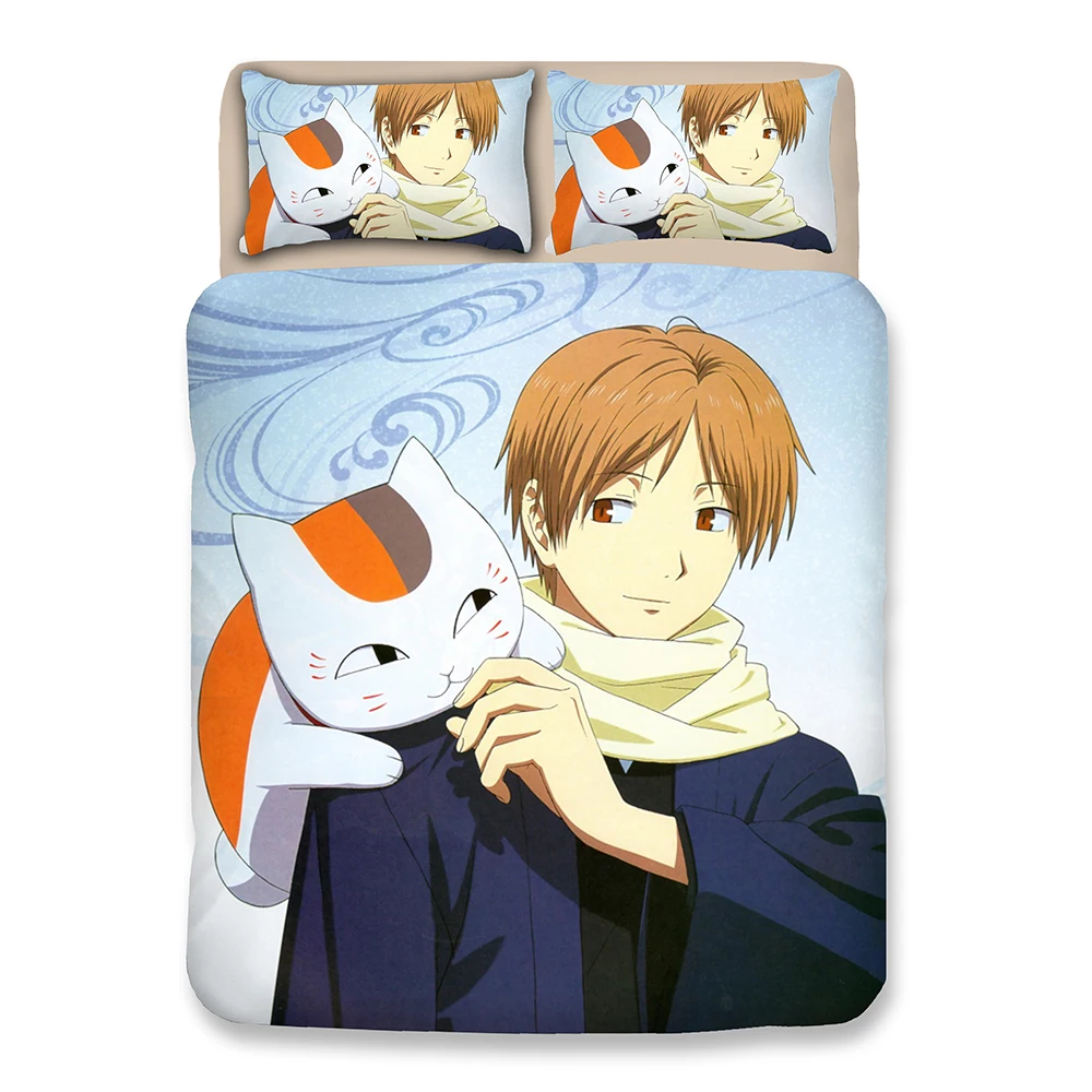 

Natsume's Book of Friends Japanese Anime Character Bedding Set Twin Queen King Size Duvet Cover Bed Sheets Pillowcase