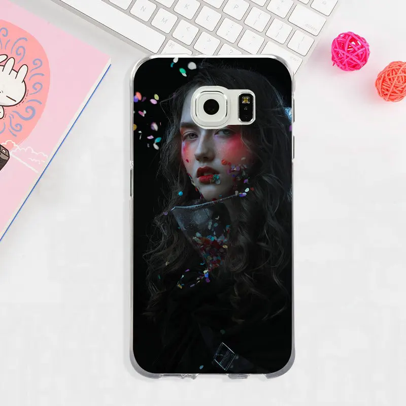 For Samsung Galaxy Note 3 4 5 8 S3 S4 S5 Mini S6 S7 S8 S9 Edge Plus On5 On7 Soft TPU Mobile Phone Case Beautiful Fashion Woman | Мобильные
