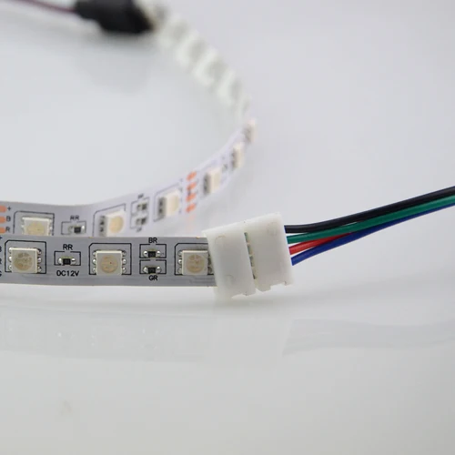 LED Клейкие ленты Интимные аксессуары RGB 10 мм 4PIN без пайки кабеля печатной платы