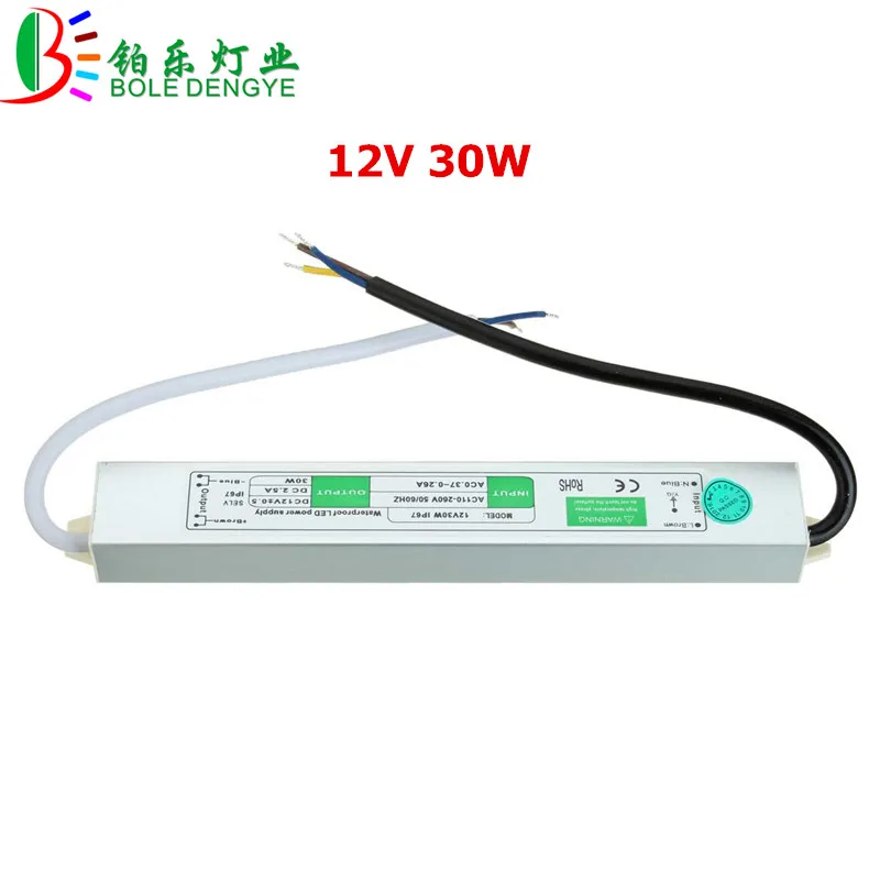 BO светодиодный EGNYE AC 220V к DC 12 V/24 V водонепроницаемый источник питания 10W 20W 30W 50W 60W 100W 150W 200W IP67 Светодиодный драйвер адаптера трансформатора