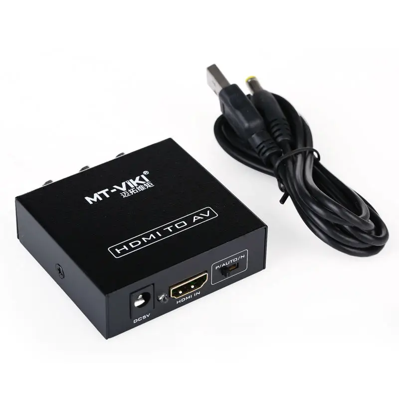 MT Viki HDMI в AV преобразователь цифровой аналоговый RCA видео адаптер коробка высокое