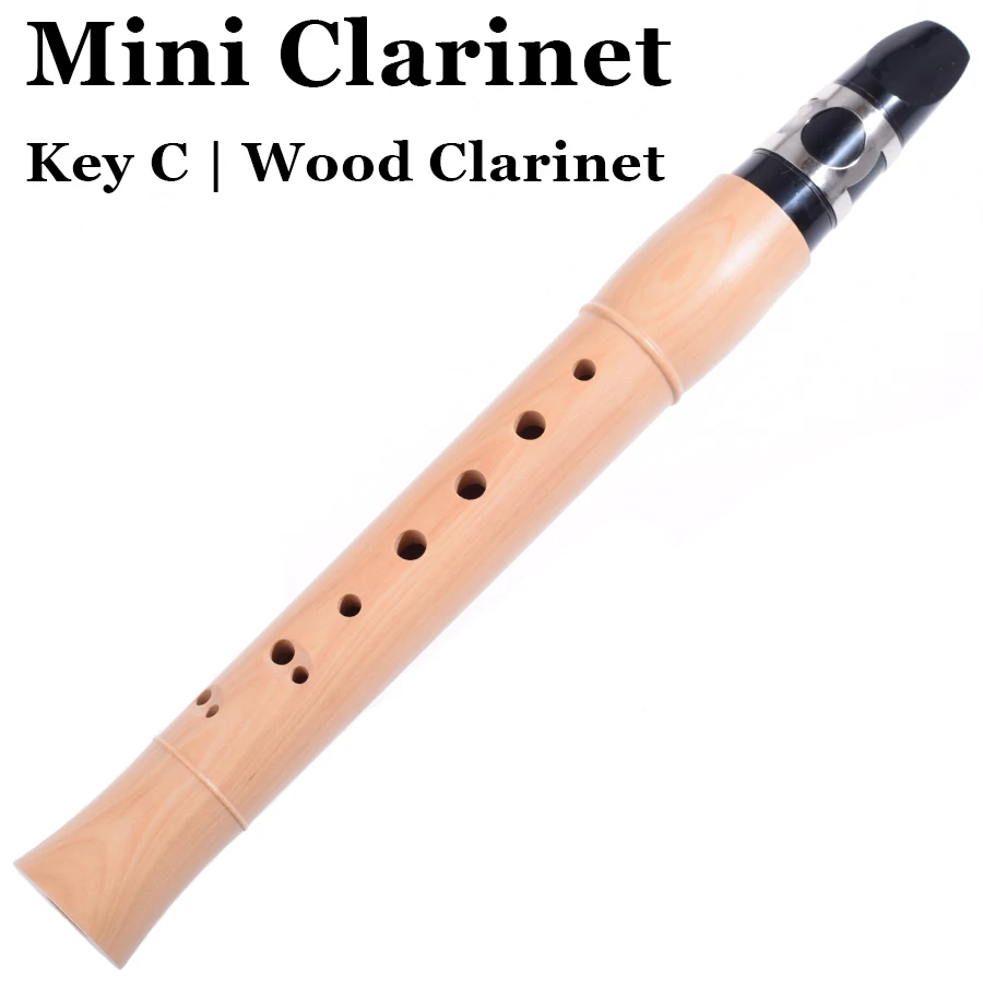 Карманный кларнет деревянный музыкальный инструмент мини кларинета для