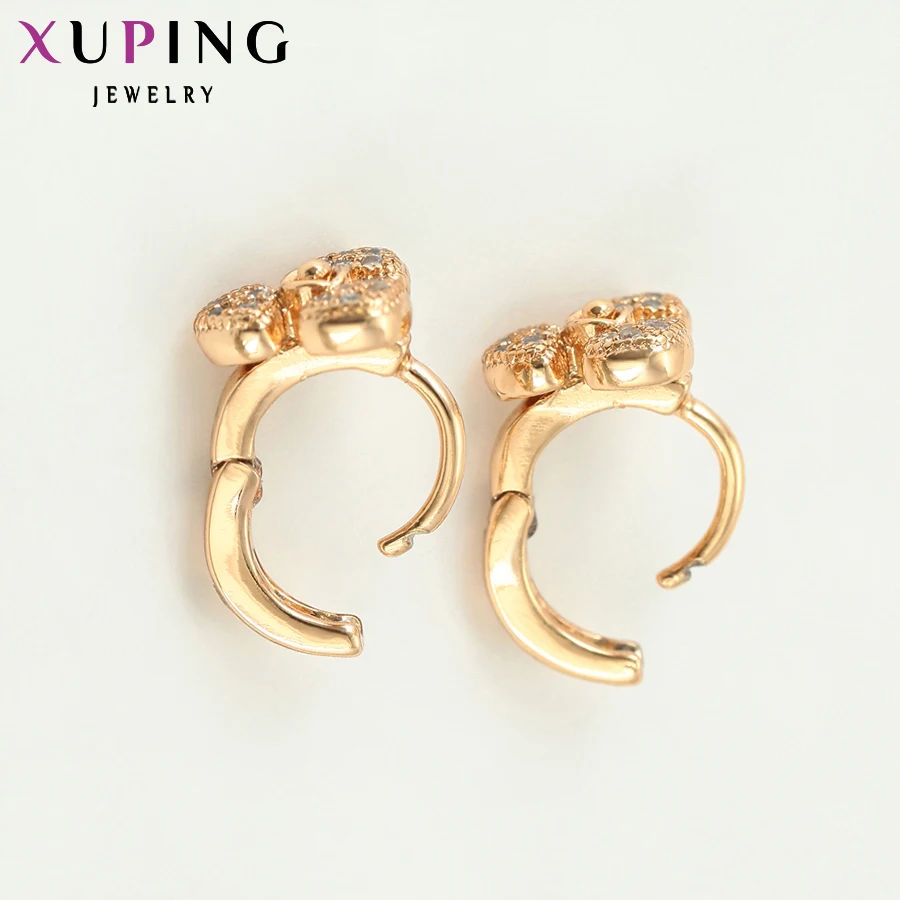 Xuping изысканные серьги-кольца в форме цветка, ювелирные изделия для девочек, детские рождественские подарки S102, 3-96887