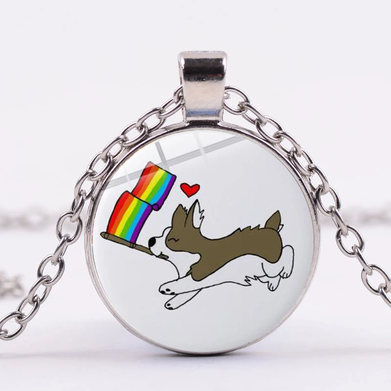 Оригинальное ожерелье SONGDA с радужным флагом ЛГБТ для лесбиянок геев подвеска со