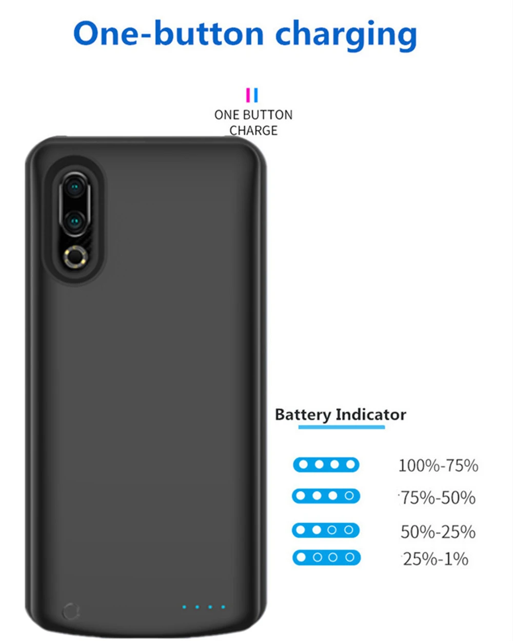 NTSPACE чехол для зарядного устройства для MEIZU16s, чехол для питания 6500 мАч, портативный внешний аккумулятор, тонкий аккумулятор для Meizu16s, чехол для зарядки