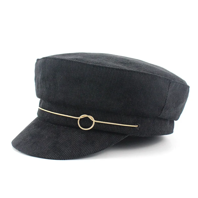 Женская Вельветовая Кепка в стиле милитари демисезонная кепка газетчика Дамская