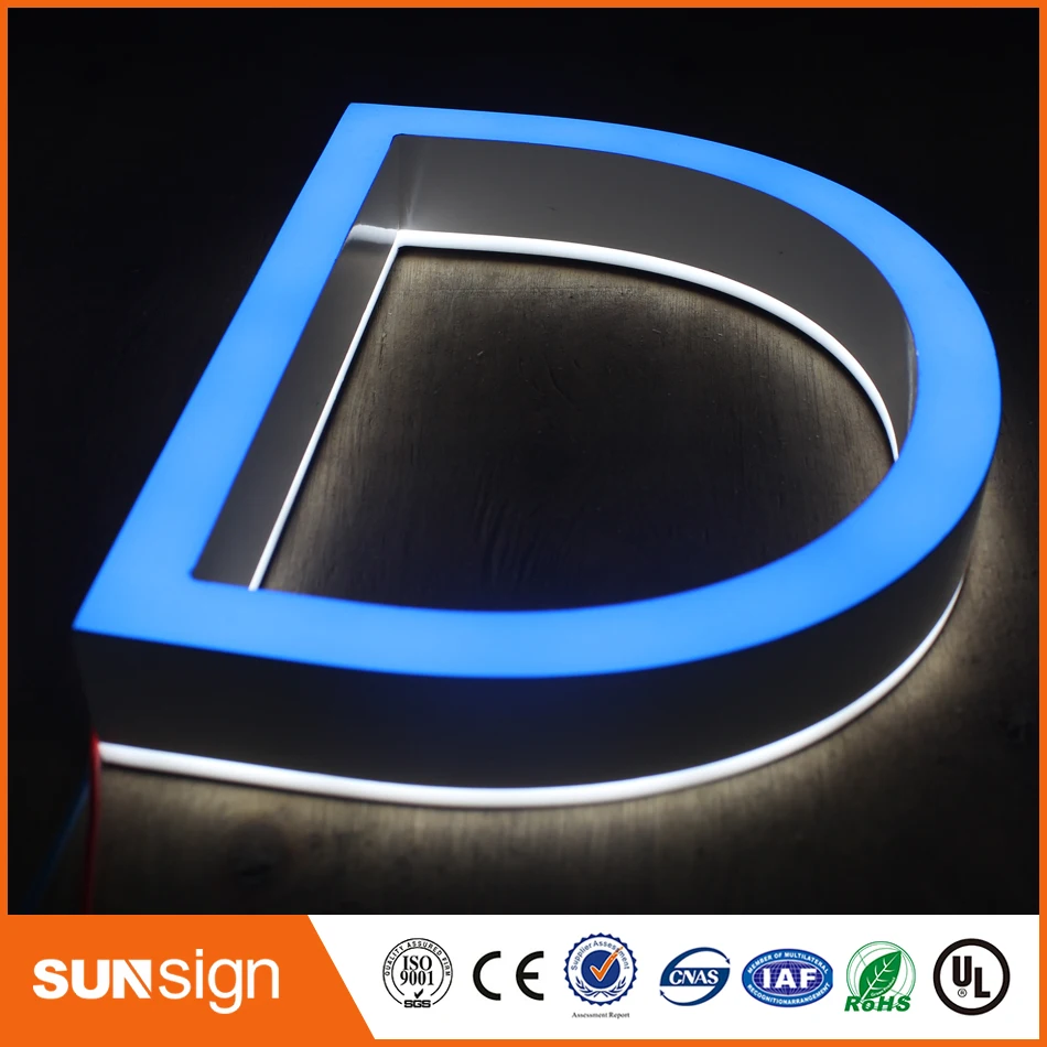 Пользовательский 3D акриловый Внешний рекламный открытый знак|letter sign|acrylic led lettersled