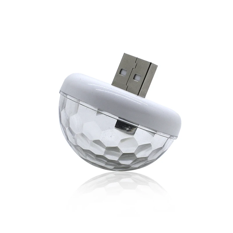 1x Автомобильный светодиодный лампы USB атмосферный свет DJ RGB музыка диско звук контрольная лампа вечерние караоке украшения Звук Управление KTV DJ светильник 12V