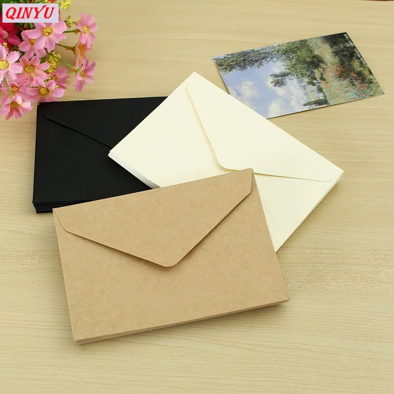 Конверты бумажные черно белые в винтажном Европейском стиле 20 шт./лот|card vintage|paper