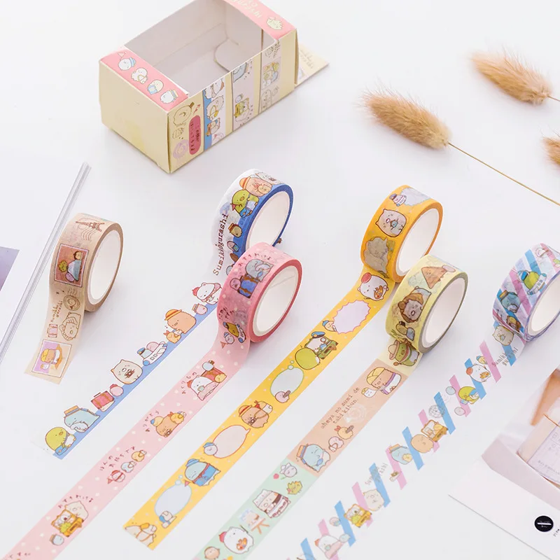 Милый кавайный мультфильм Sumikko Gurashi маскирующая васи лента декоративная клейкая