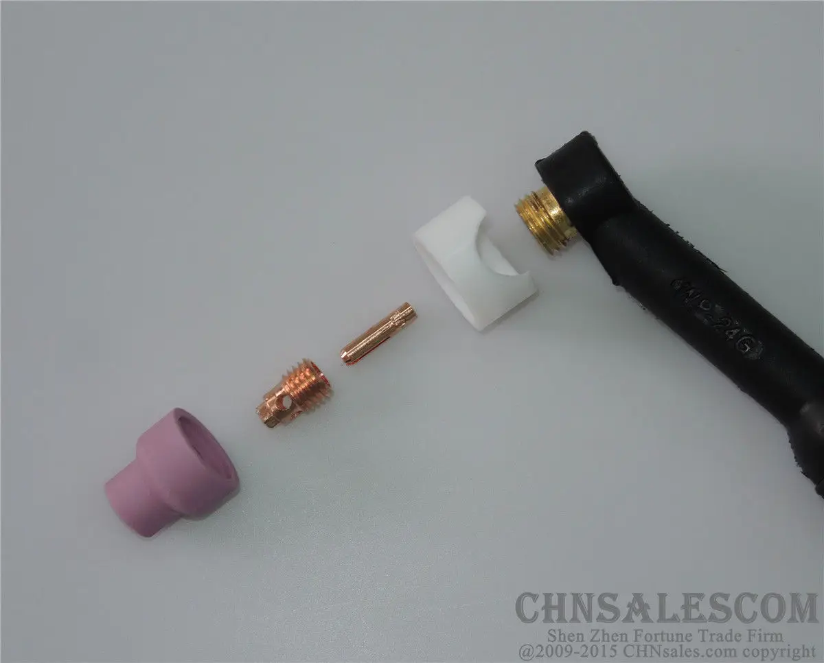 CHNsalescom 10 шт 53N19 короткий Коллет Boby для Tig сварочный фонарь WP-24 WP-24W 1 6 мм 1/16&quot |