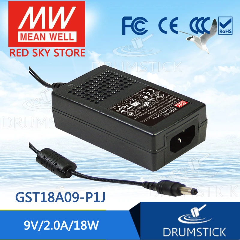 Meanwell GST18A09-P1J 9V 2A meanwell GST18A 18W Industrial Высокая надежность промышленный адаптер |