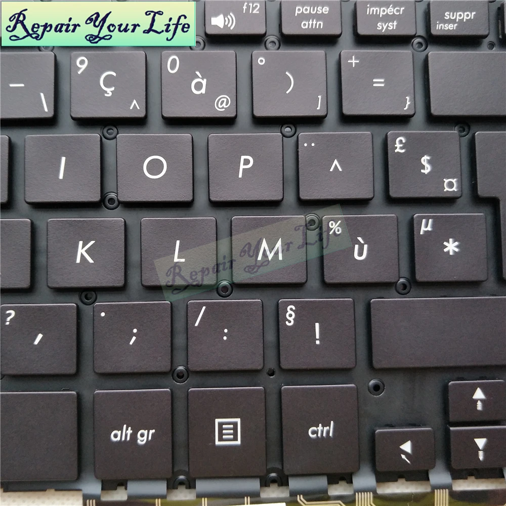 FR French azerty keyboard laptop keyboards backlight for ASUS ux330 UX330U UX330UA UX330UAK notebook pc KB New 0knb0-2632fr00 | Компьютеры