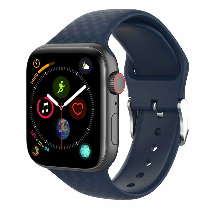 Силиконовый ремешок для наручных часов Apple Watch 42 мм 38 версия резиновый браслет