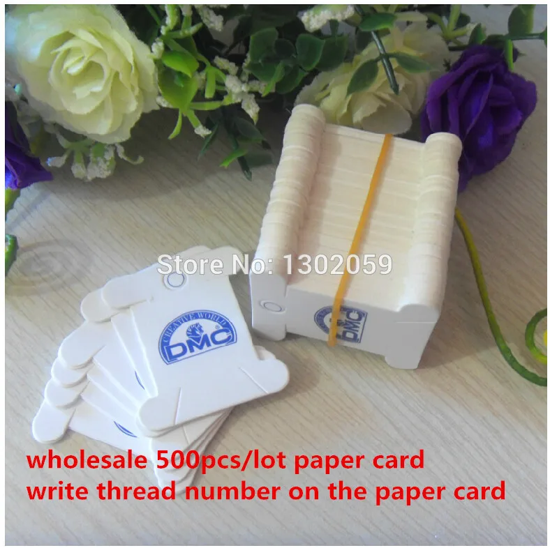 Заводская распродажа Оптовая Продажа белая бумажная карточка крест нитки для
