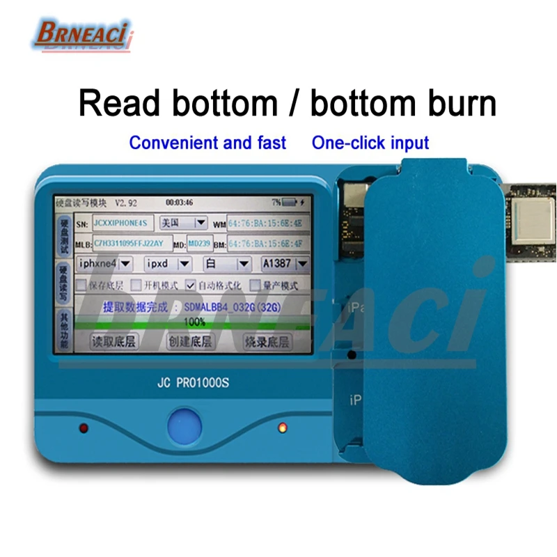 JC PRO1000S NAND программист чтение записи iCloud ремонтный инструмент для iPad 2 3 4 5 6 Air Air2