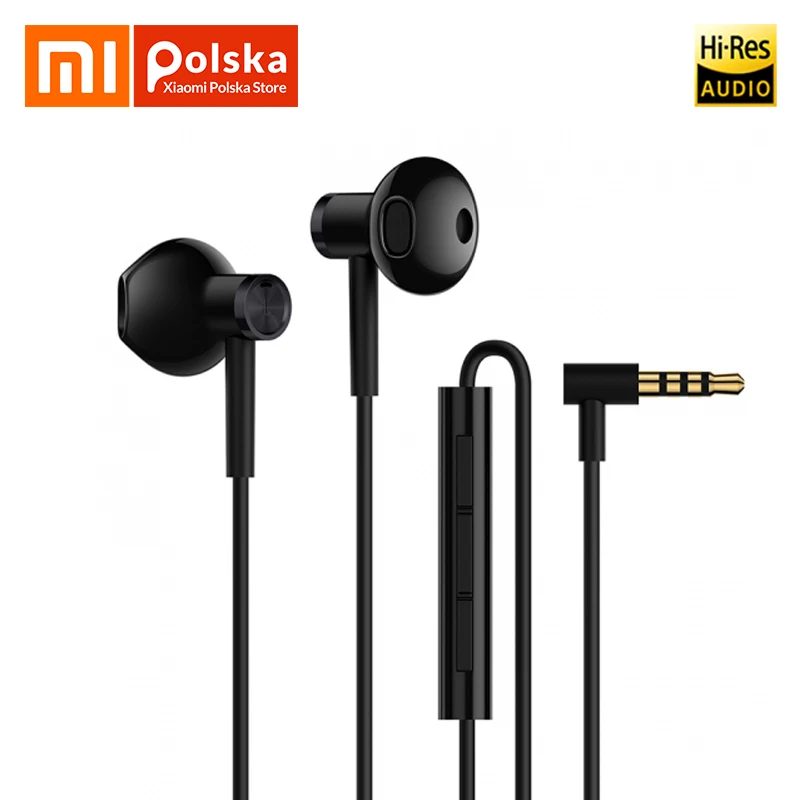Оригинальный Xiaomi Hybrid DC Half In Ear наушник 3 5 мм l образный штекер провода управление