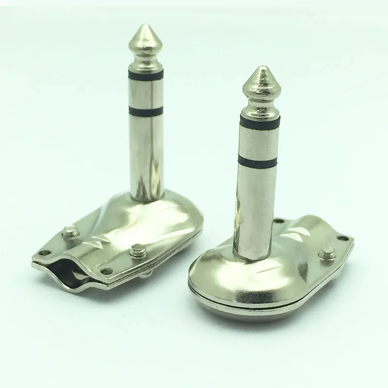 2 шт./лот правый угол 6 35 мм Джек 3 полюса стерео штекер гитара Phono 1/4 дюйма разъем