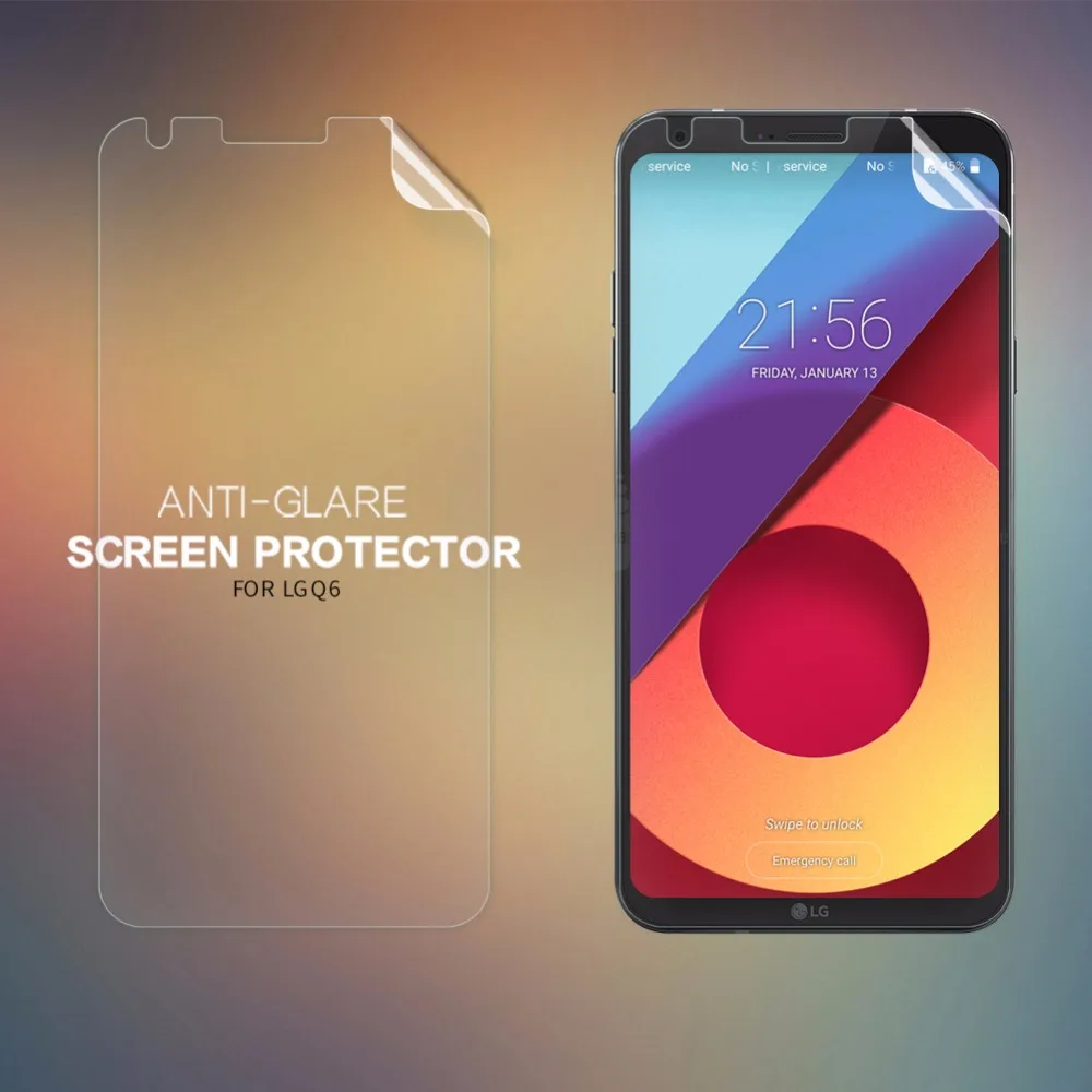 2 шт./лот Защита экрана для LG Q6 Q6a NILLKIN Матовая Антибликовая супер прозрачная
