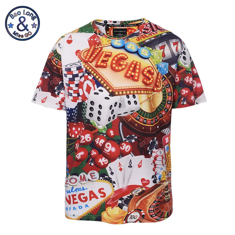 Новый стиль Мужская брендовая одежда с принтом тигра 3D Футболка мужская