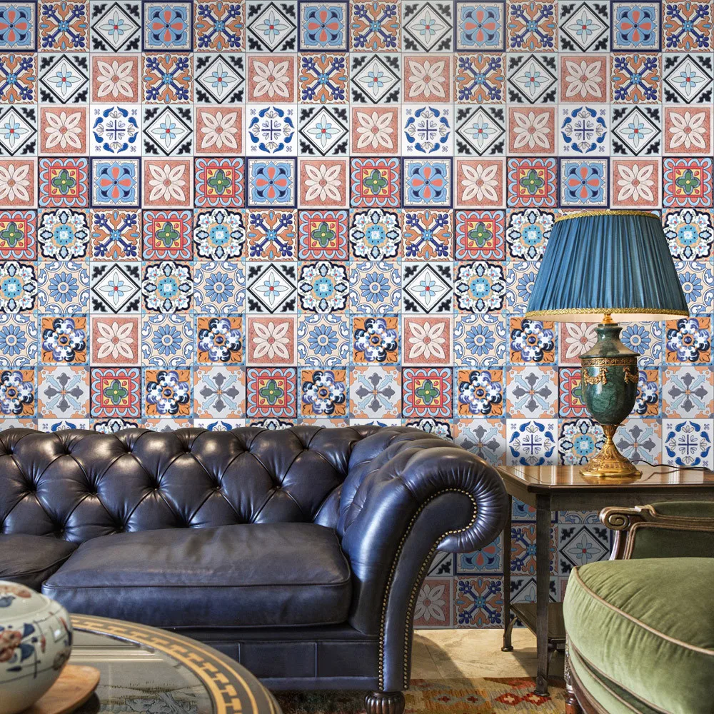 Самоклеющаяся настенная наклейка 25 шт. виниловая напольная стойка в европейском