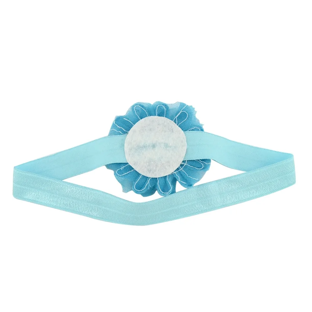 Повязка на голову из потертой шифоновой розетки 2 дюйма 24 шт./лот детский головной