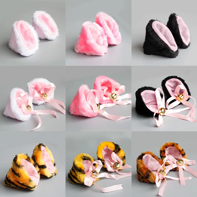 Плюшевые животные кошка леопард тигр уши повязка на голову заколки для волос