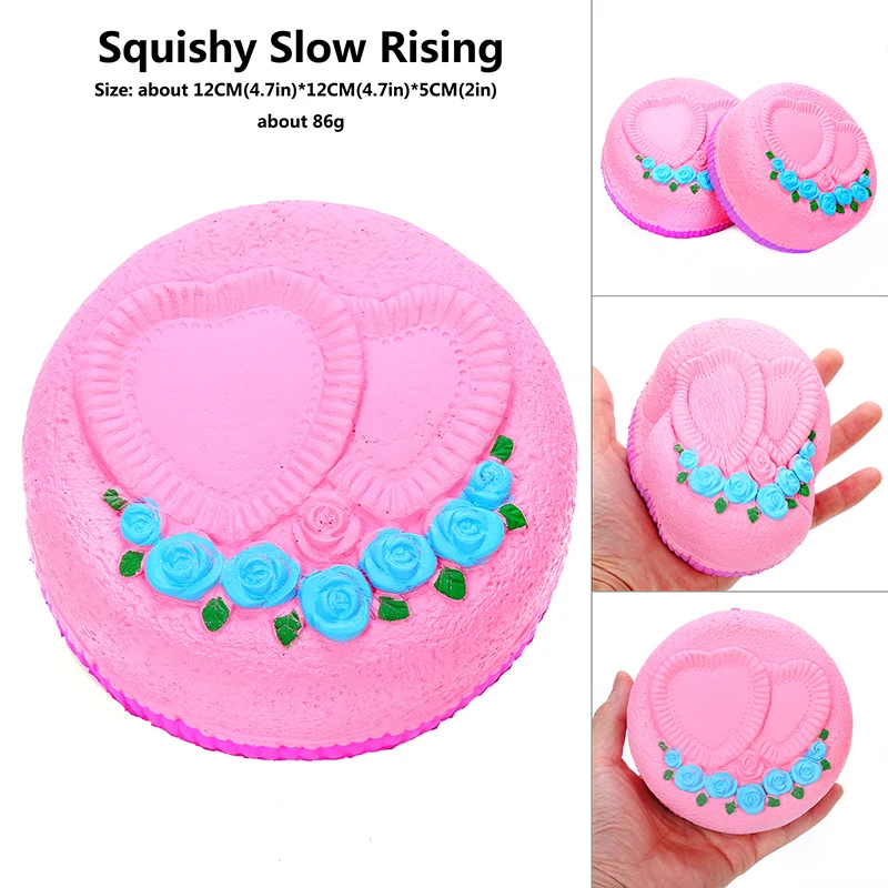 Jumbo super squishy squishies Набор Розовое Сердце Любовь Торт медленно растет свадебное