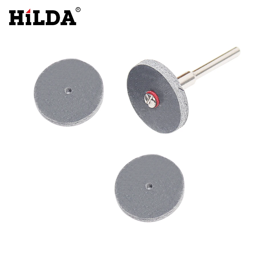 HILDA 3 шт. резиновый Полировочный комплект кругов для вращающихся инструментов Dremel стоматологические украшения Полировочный диск плюс с оправкой