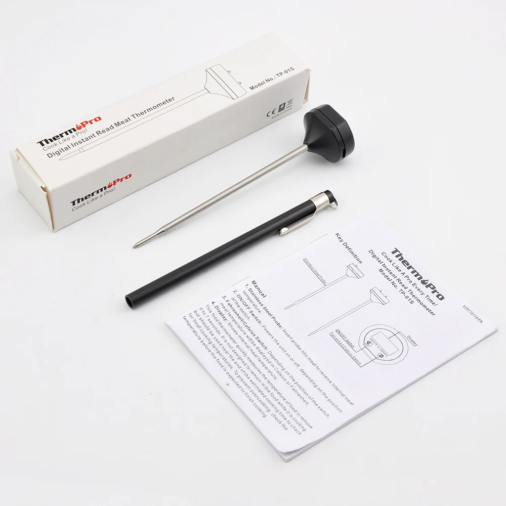 Оригинальный ThermoPro TP01 Универсальный мгновенный считывание мяса пищевой