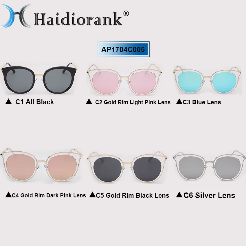 Поляризованный Cat Eye Солнцезащитные Очки Женщины Марка Дизайнер 2017 Vintage Ретро