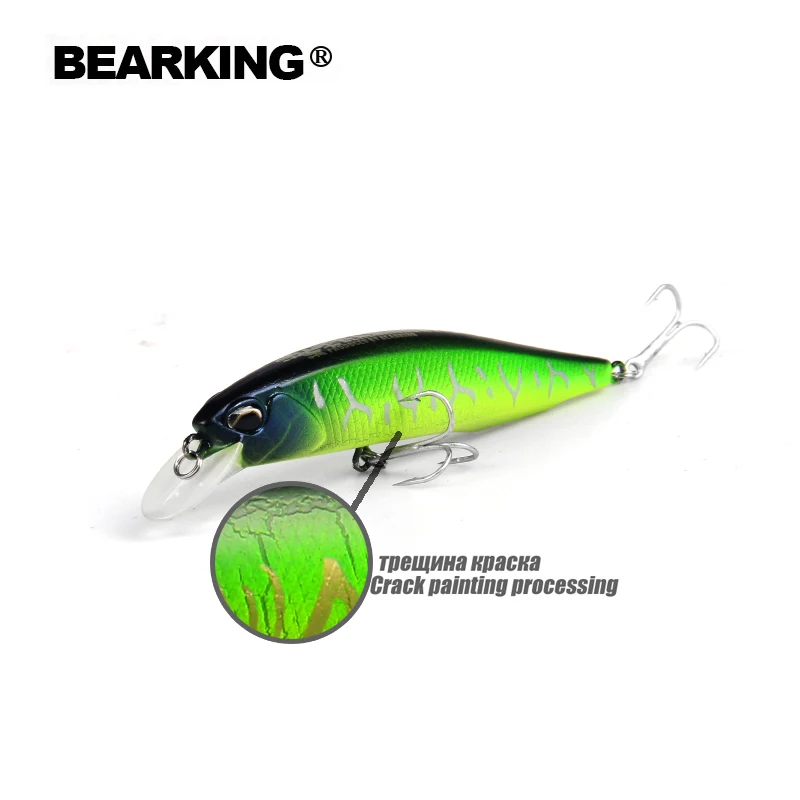 Bearking розничная рыболовные снасти А+ рыболовные приманки жесткая наживка 5 цветов на выбор 100 мм 14,5 г Гольян, качество Профессиональный гольян - Цвет: L