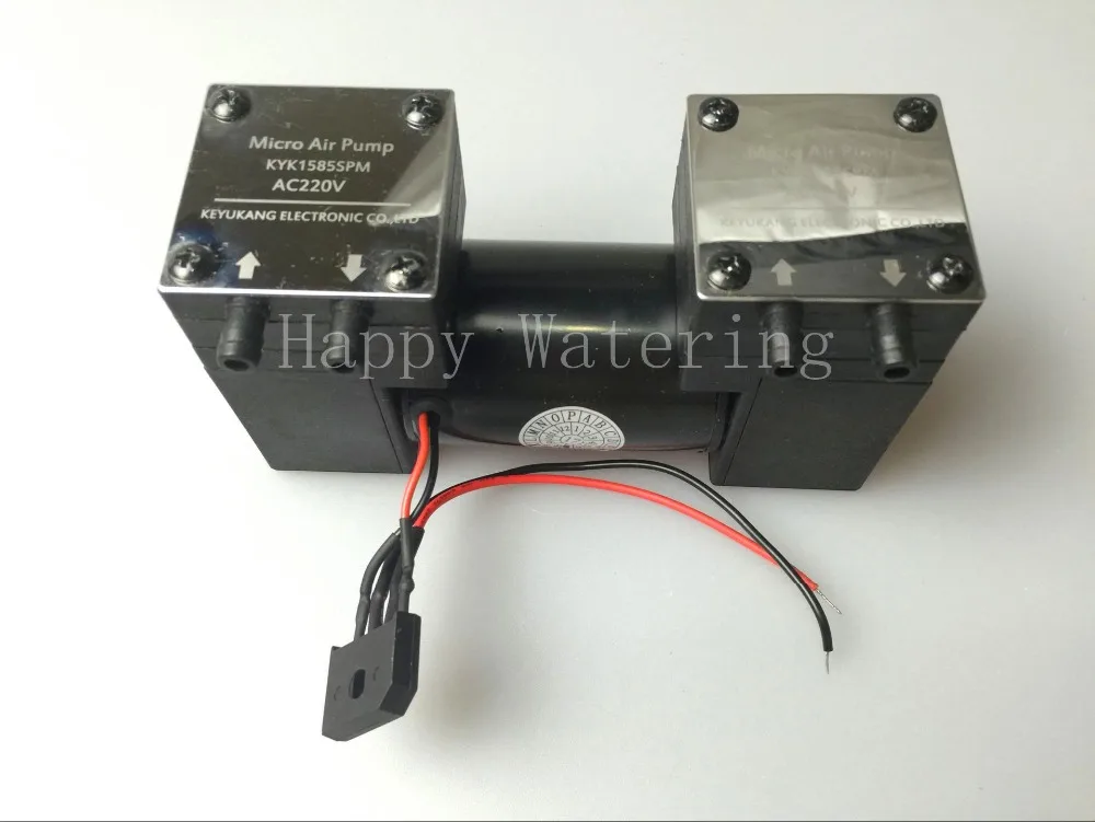 25 Вт двойной головкой DC12V/24 V AC220V воздушный компрессор 180 кПа 15 л/мин маленький вакуумный насос-70 кПа