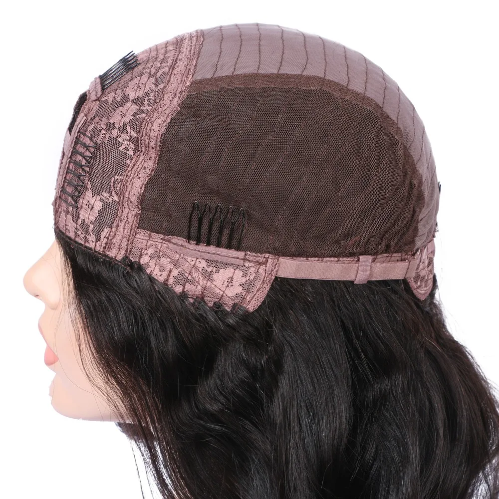 150 плотность u образные парики бразильские волосы Remy натуральные волнистые