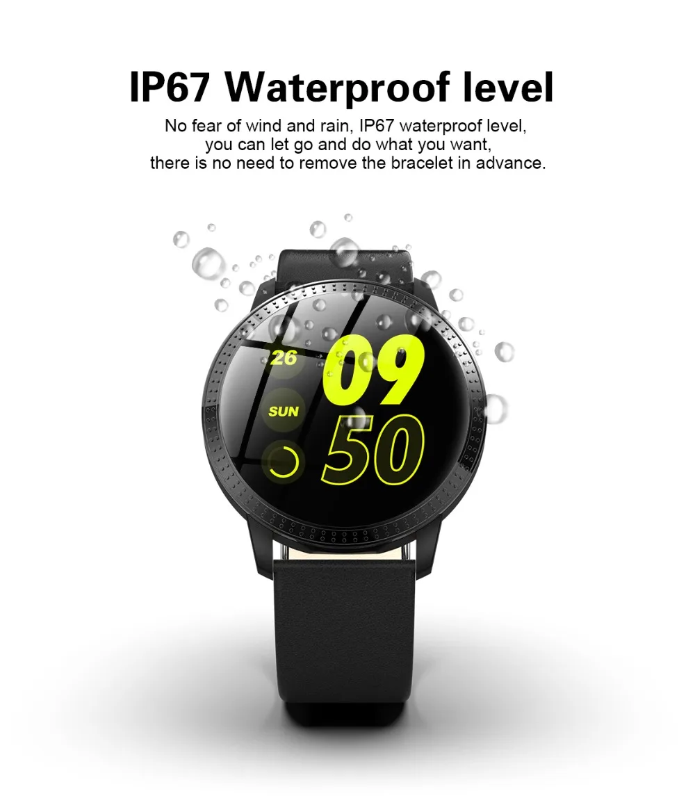 Smart Watch CF18 Waterproof IP67 Blood Pressure Monitoring Starp Multi Sport Modes SmartWatch Women Band Fitness Bracelet | Электроника