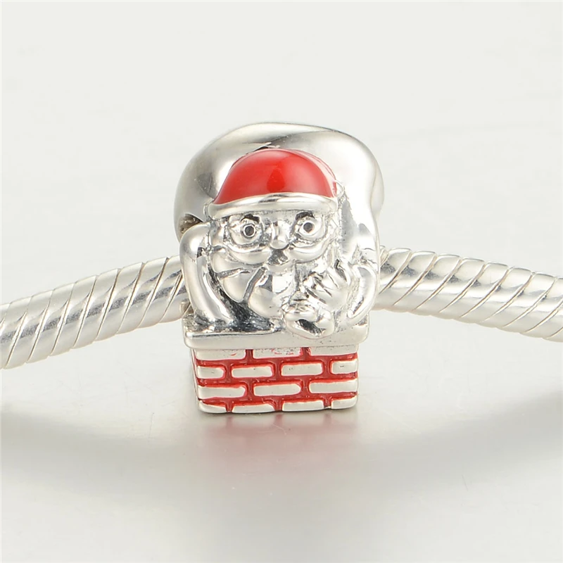 Лучшие Рождественские Подарки 2015 Санта-Клаус Bijoux Стерлингового Серебра Шарм
