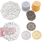 Шт.пакет-гвоздики для украшений сделай сам, 50 филигранные цветочные обертки